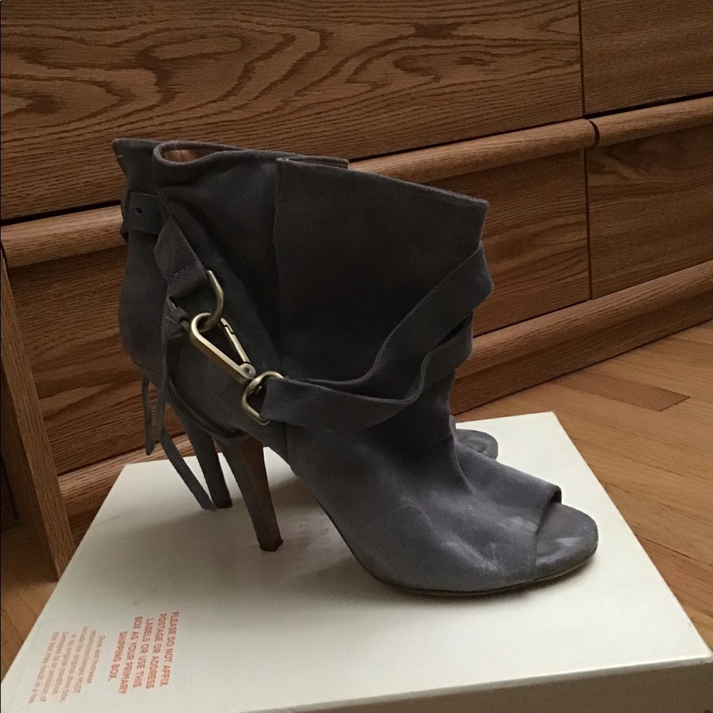 Maison Margiela Gray Suede open toe heel